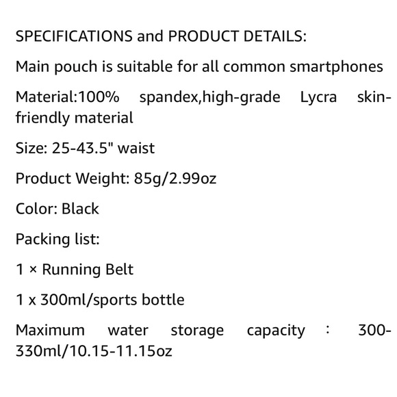 NEW Running Hydration Belt Fanny Pack with Water Bottle - Picture 9 of 16